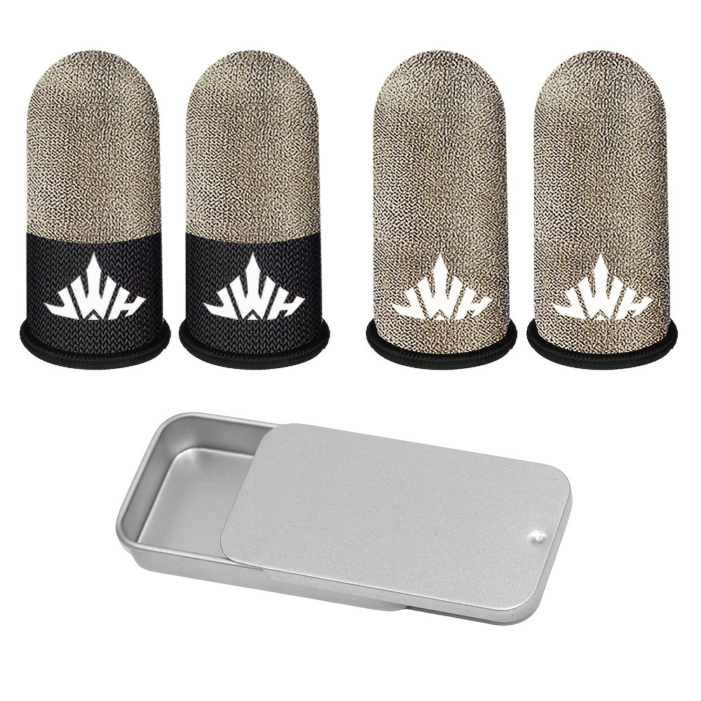 Conjunto de 120/20 mangas de fibra de carbono para dedos de juego, a prueba de sudor, antideslizantes, transpirables, ligeras para juegos en móvil