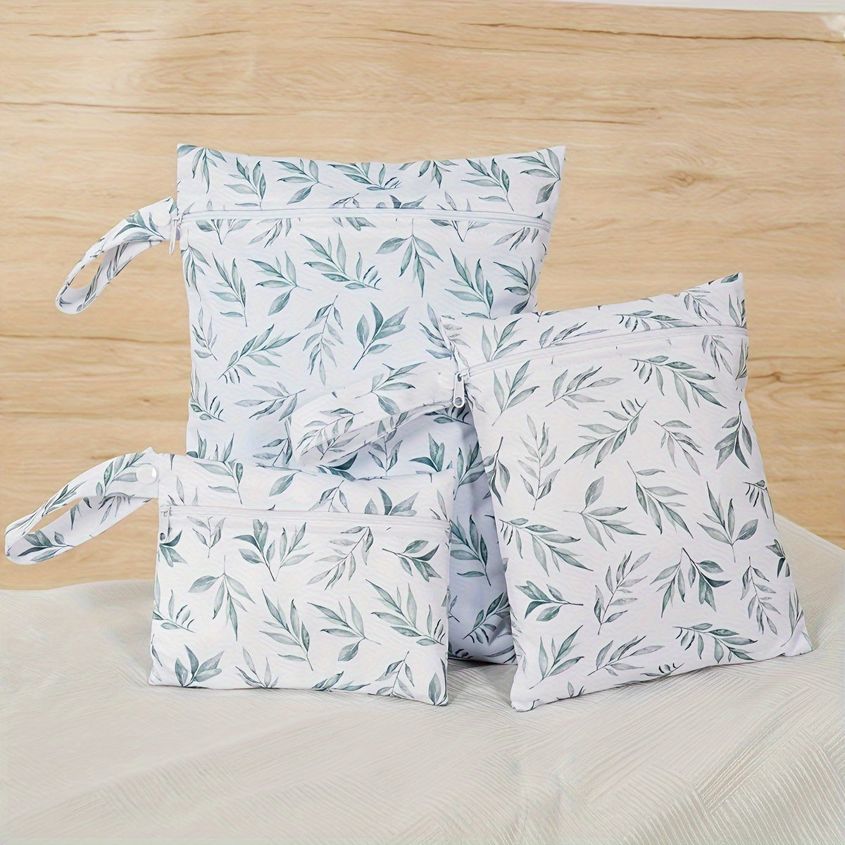 Набор из 3 моющихся многофункциональных сумок с гладкими карманами на молнии, идеально подходящих для хранения во время путешествий и влажных предметов