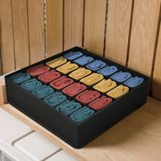Clothes Organizer for Socks Underwear Ties and Ornaments Polyamide Solid Color Storage Box
