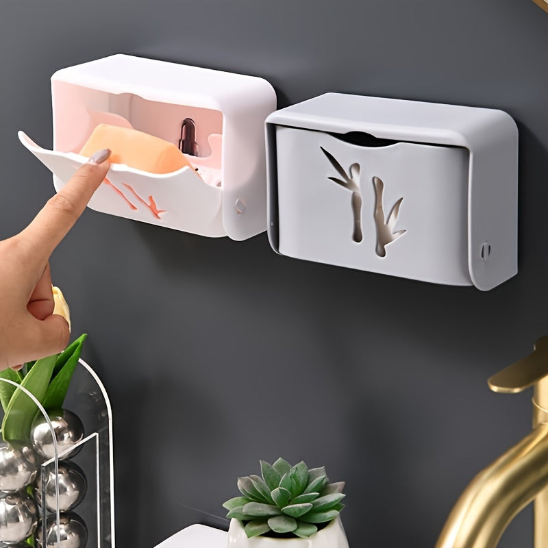 Wall-Mounted Plastic Storage Rack for Kitchen Utensils and Spoons