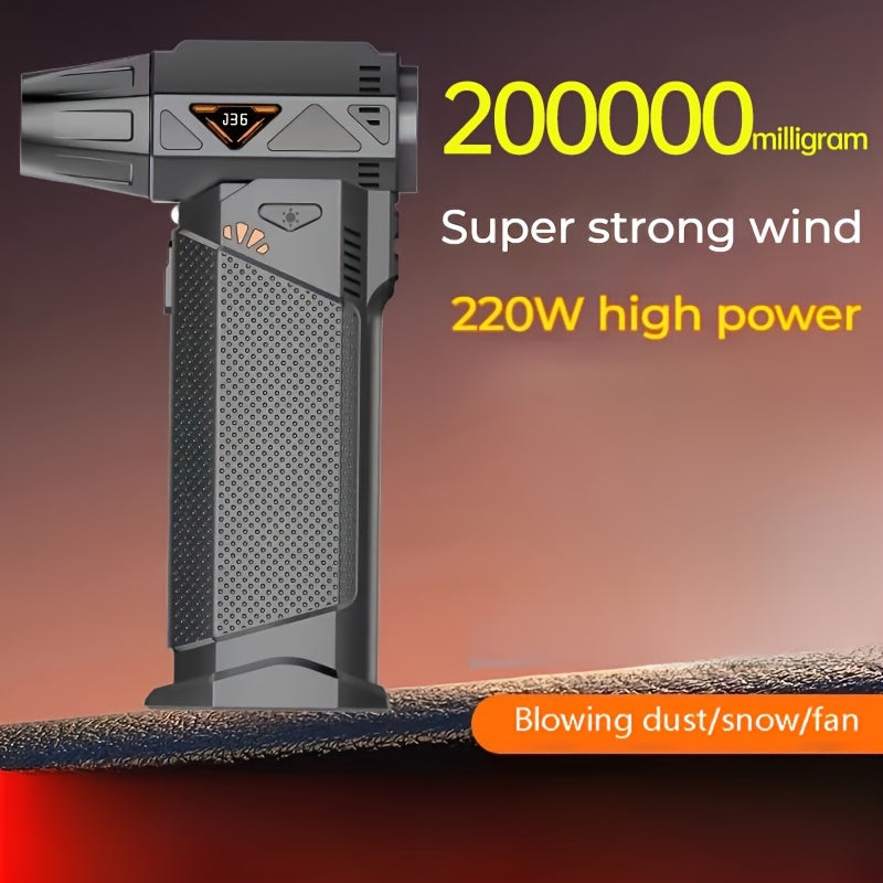 Portable Handheld and Wearable Turbo Fan with 8000mAh Battery, Adjustable Speed