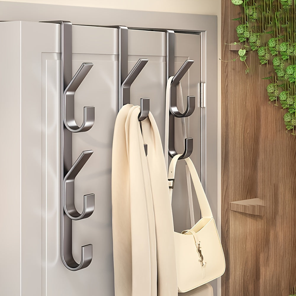 Metal Over-the-Door Hook for Clothes Hats Bags Space Saving Durable