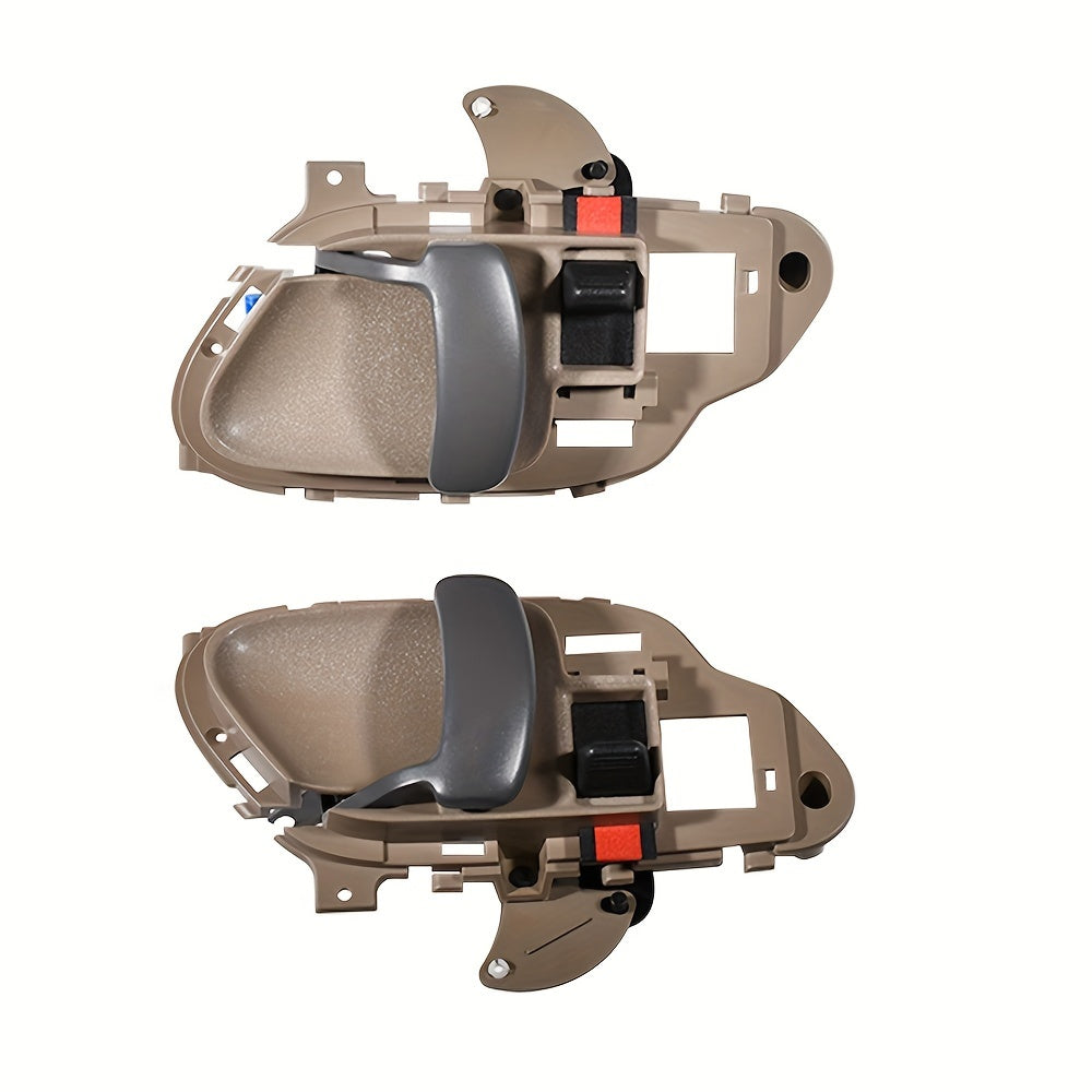 Beige Interior Door Handles Pair for SUVs Durable ABS Fits 1995-2002