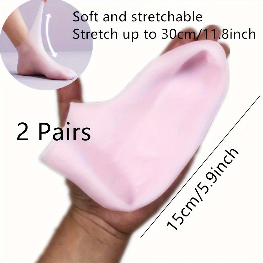 Silicone Gloves and Socks Unscented Moisturizing Hand and Foot Care Set