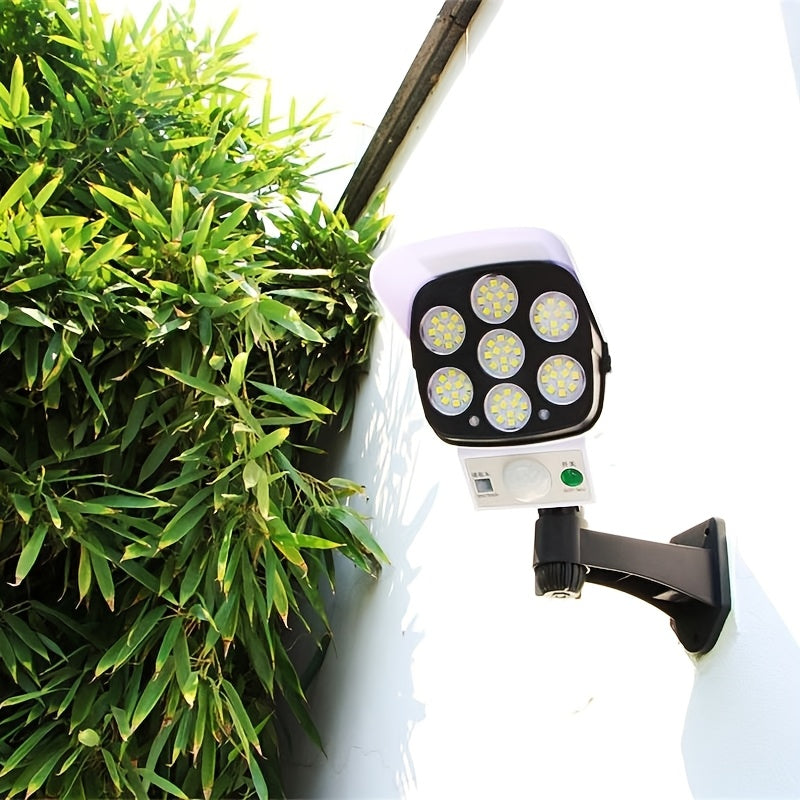 Solar Powered LED Wall Lights with Motion Sensors Remote Control IP44 Weatherproof for Outdoor Yards Garages Farms
