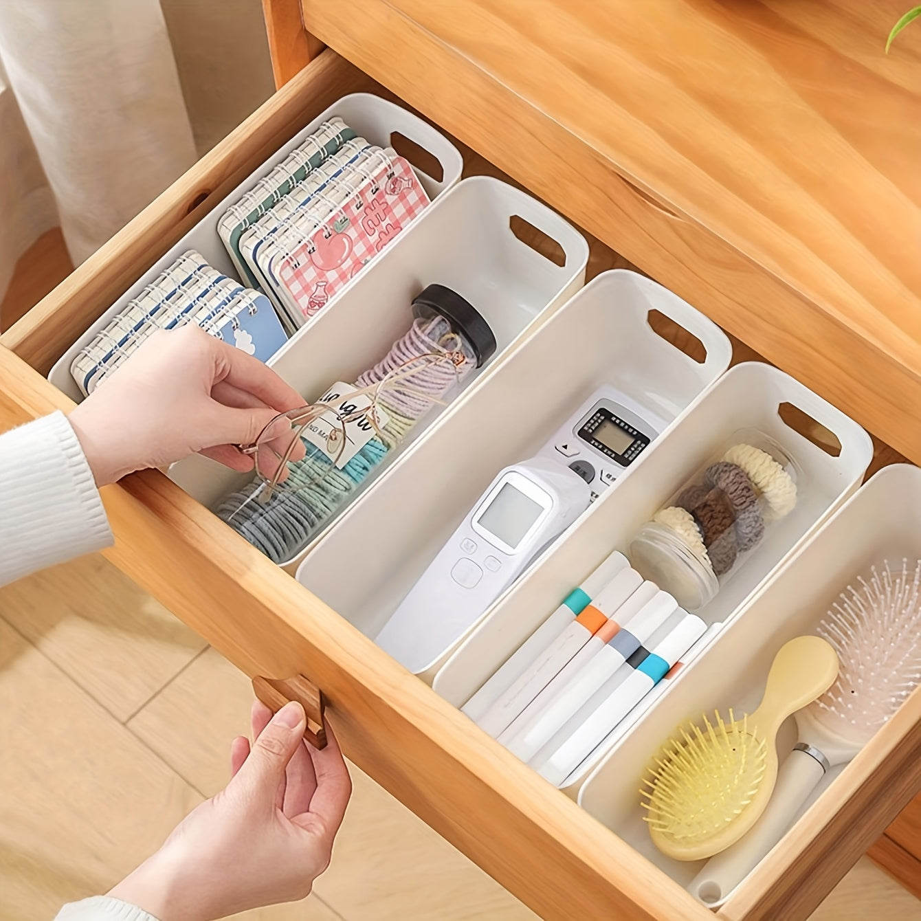 Pack de 10 cajas de plástico para almacenar y organizar ropa y accesorios