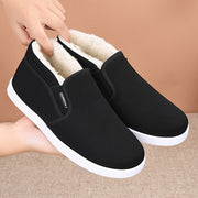Men's and Women's Winter High-Top Plush Shoes Anti-Slip Rubber Sole Casual Sneakers