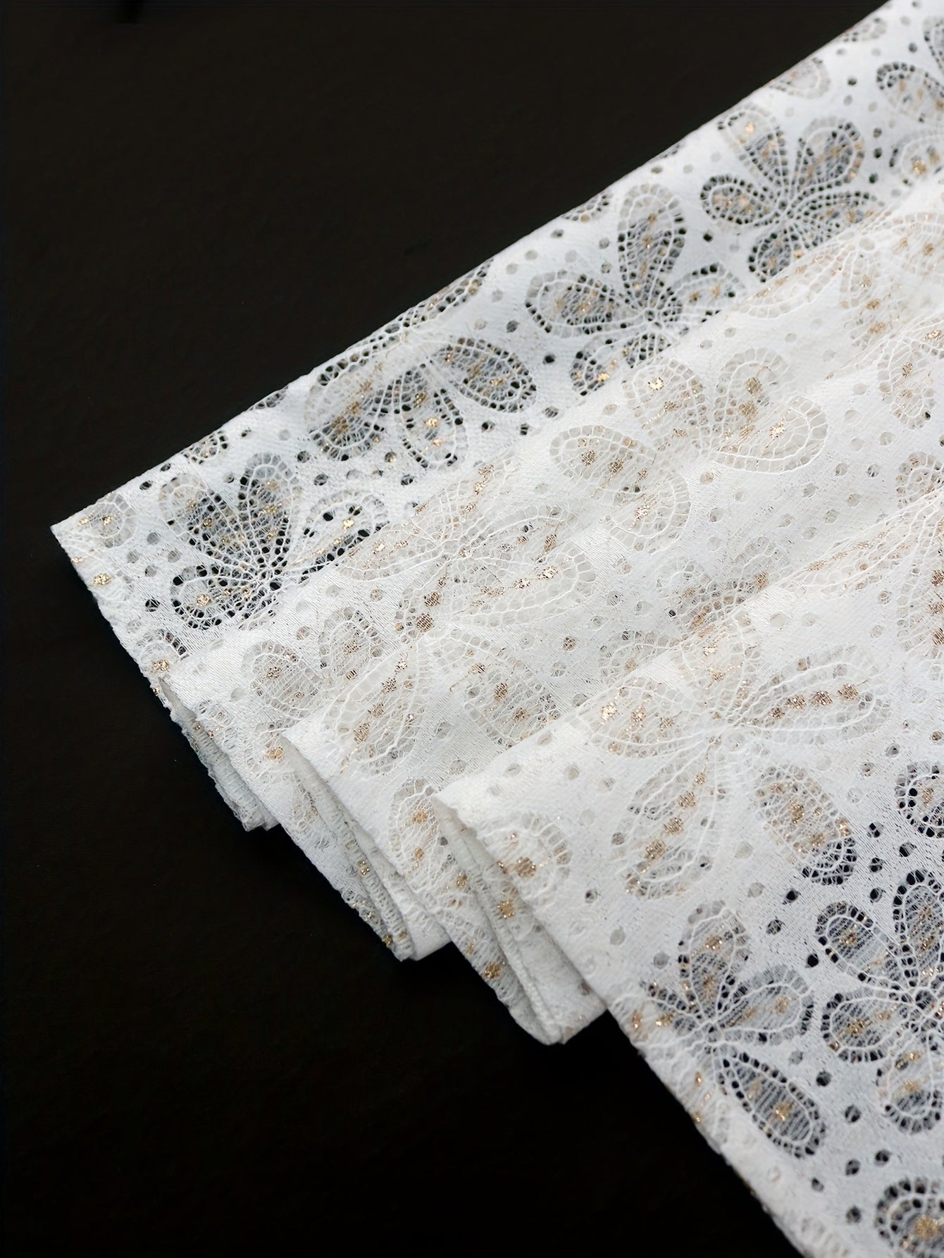 Women's Lace A-Line Dress with Short Sleeves Floral Pattern Semi-Sheer Wedding Guest Attire