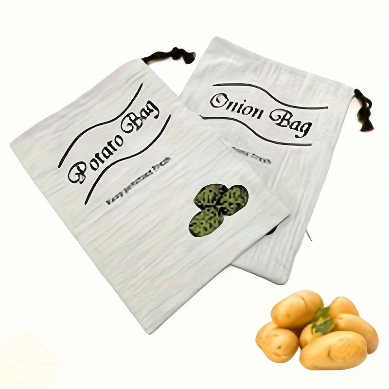 Хранение сумки Лук Банан Салат Путешественник Чеснок Кухня Дом Прямой Шнурок