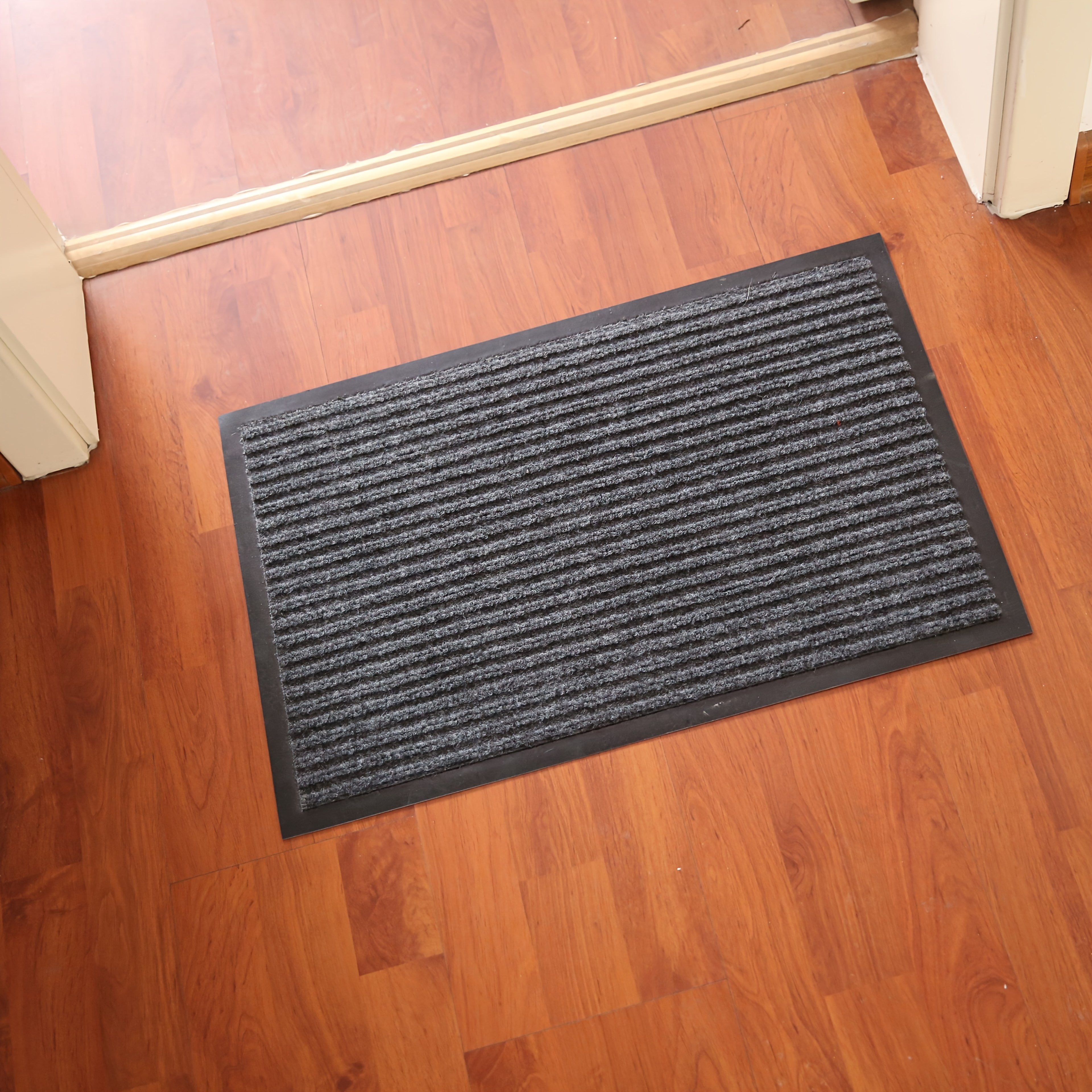 Alfombra impermeable geométrica para interior y exterior, entrada, 45x75cm, de alto tráfico