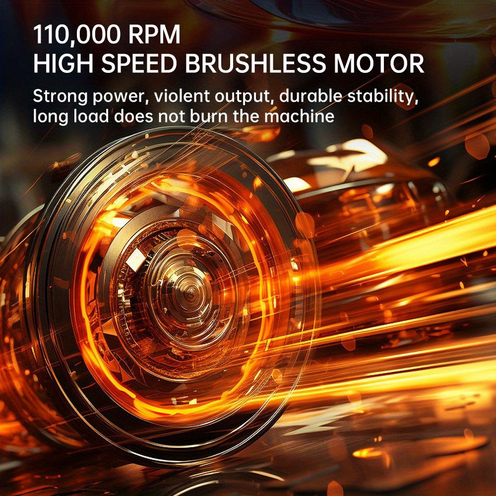 Portable High-Speed Turbo Fan with USB Charging for Cooling and Cleaning