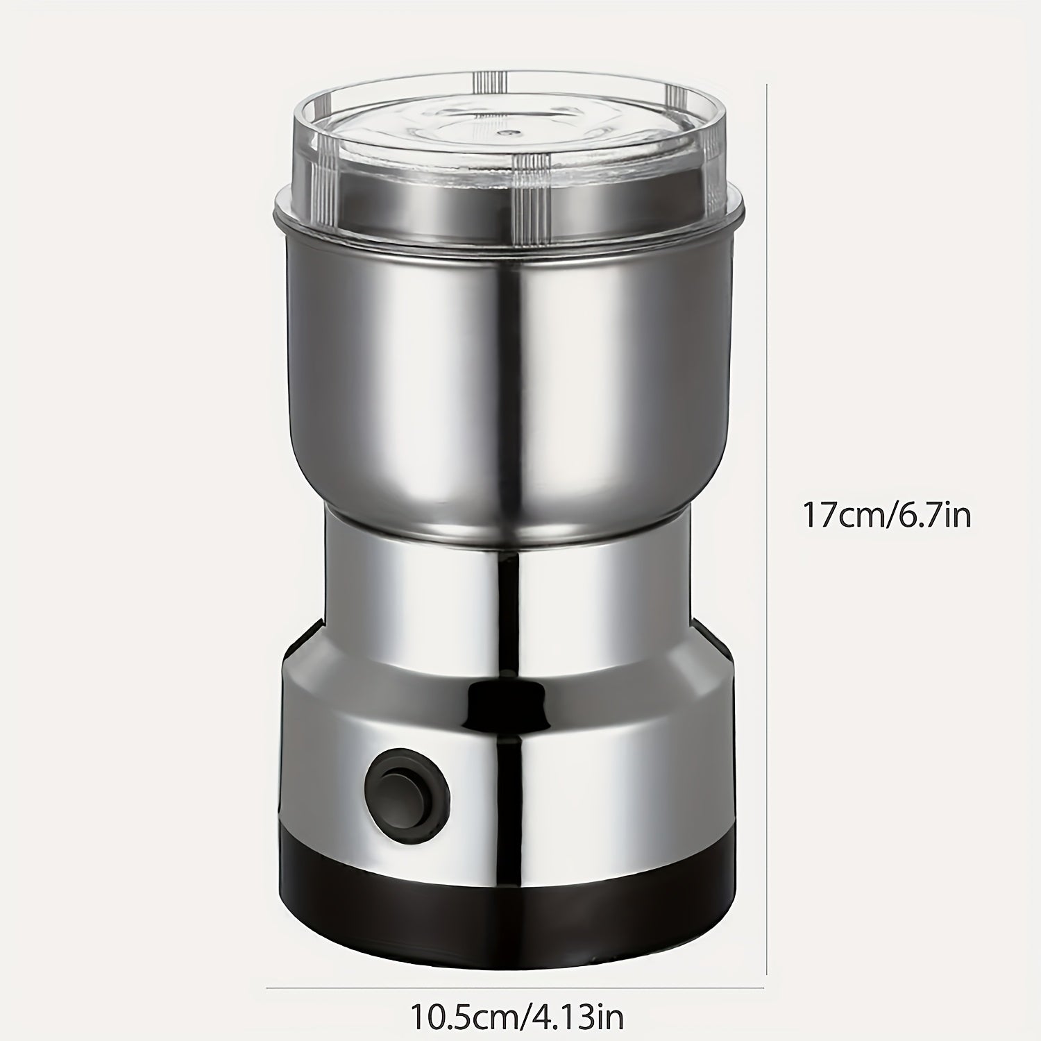 Stainless Steel Electric Coffee and Spice Grinder 300W Mini with 4 Blades