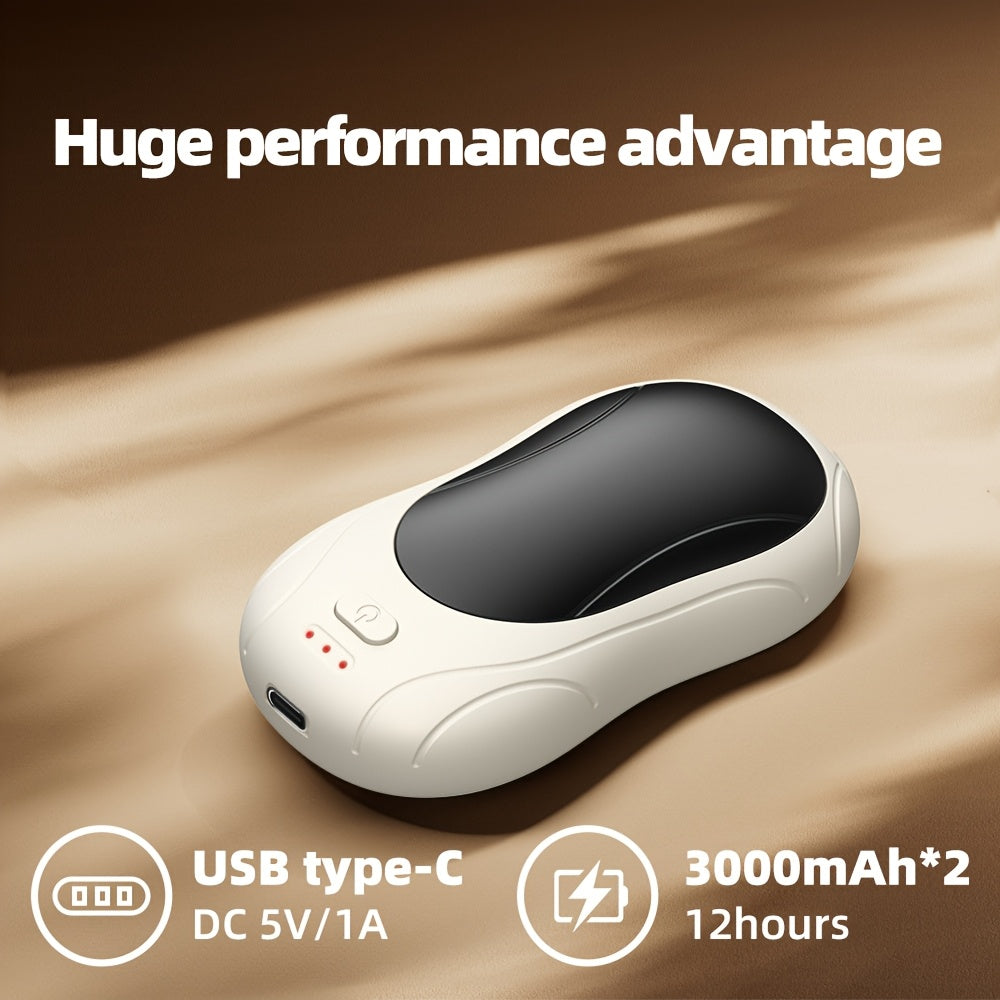 Rechargeable USB Hand Warmer Portable Electric Pocket Warmer 6000mAh