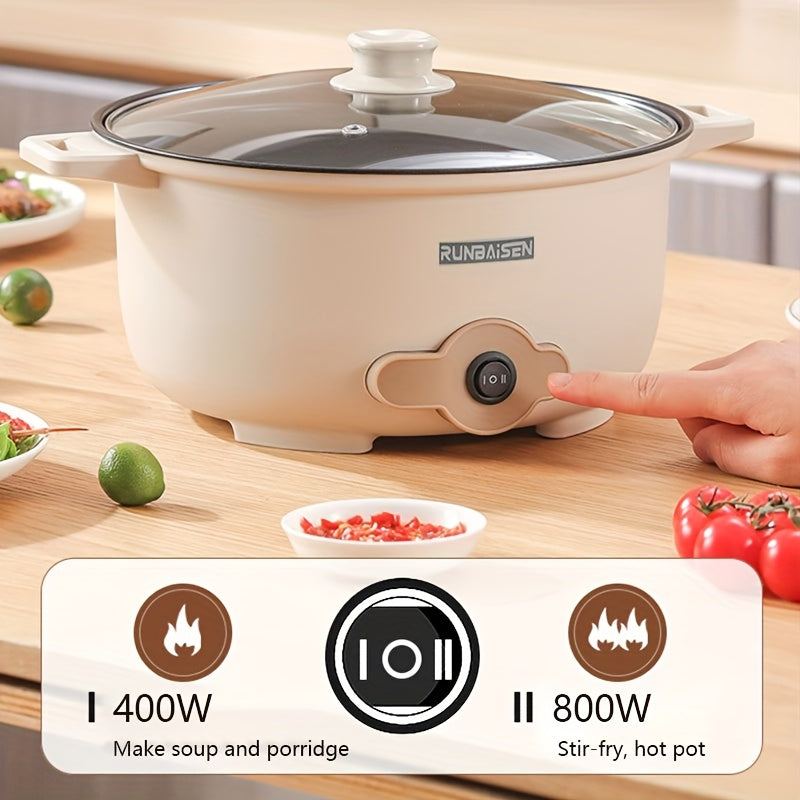 Olla eléctrica versátil para reuniones, cenas fáciles de limpiar, ideal para preparar platos, regalo perfecto para Pascua