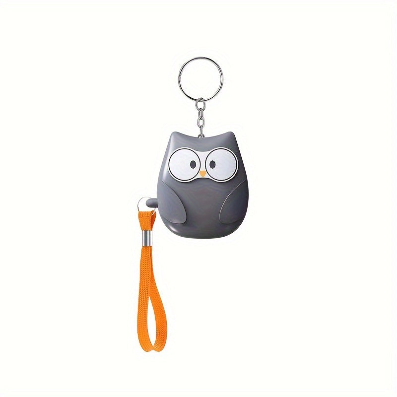 Cute Owl Personal Alarm 130dB Loud Siren LED Light Battery-Powered Safety Device