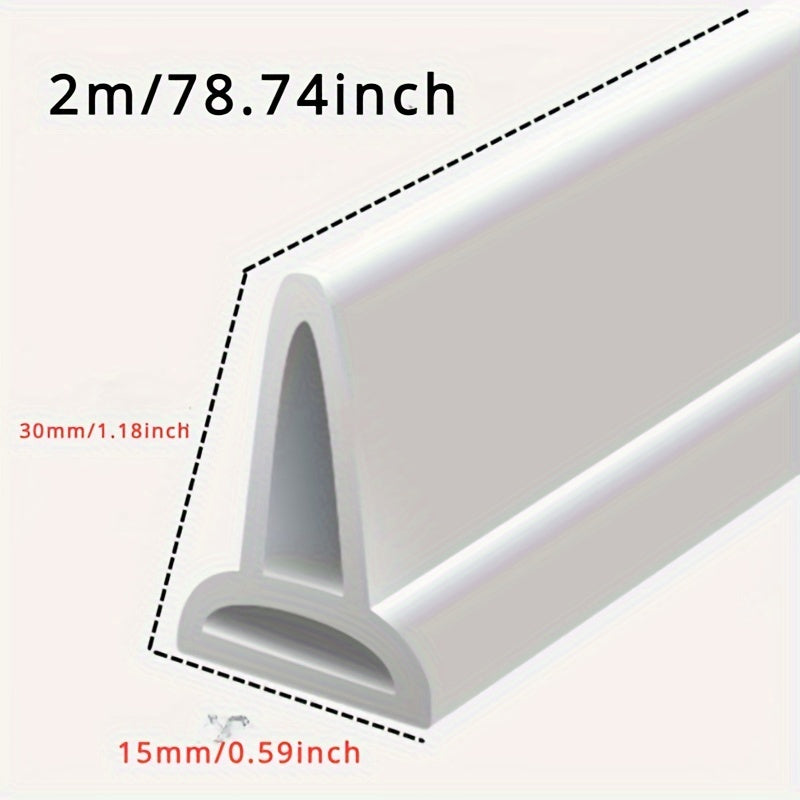 Barrera de agua de ducha de silicona, protector contra inundaciones blanco, separación para baño seco y húmedo
