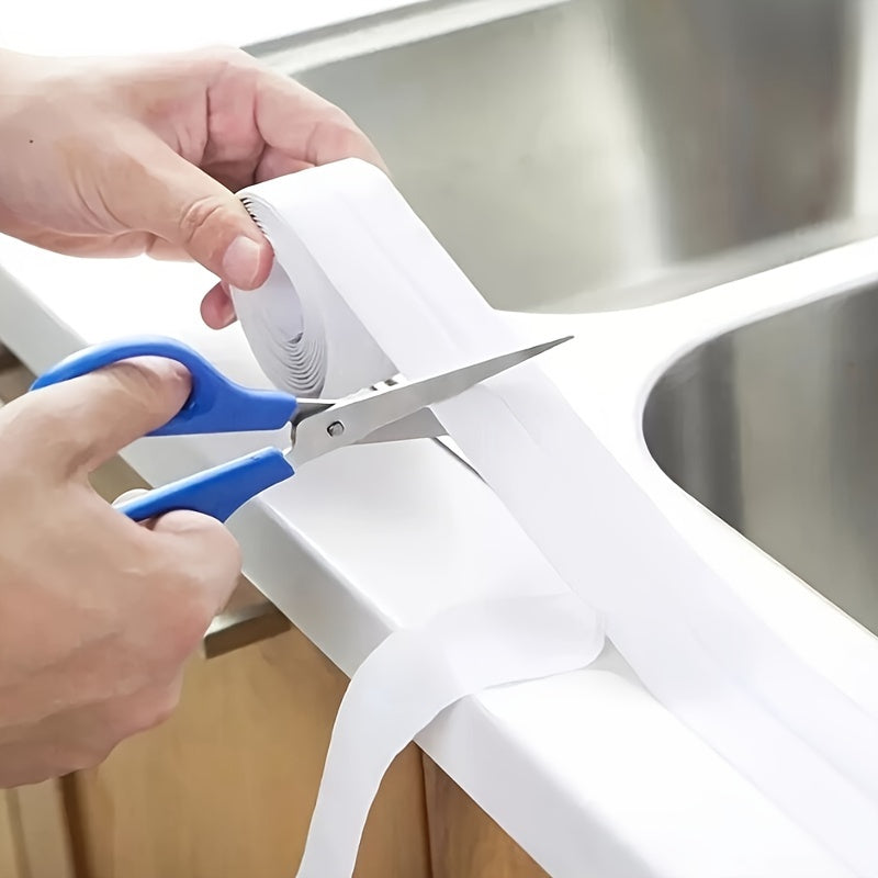 Waterproof PVC Self-Adhesive Caulk Tape for Kitchen Bathroom Shower Sink Floor Wall Edges