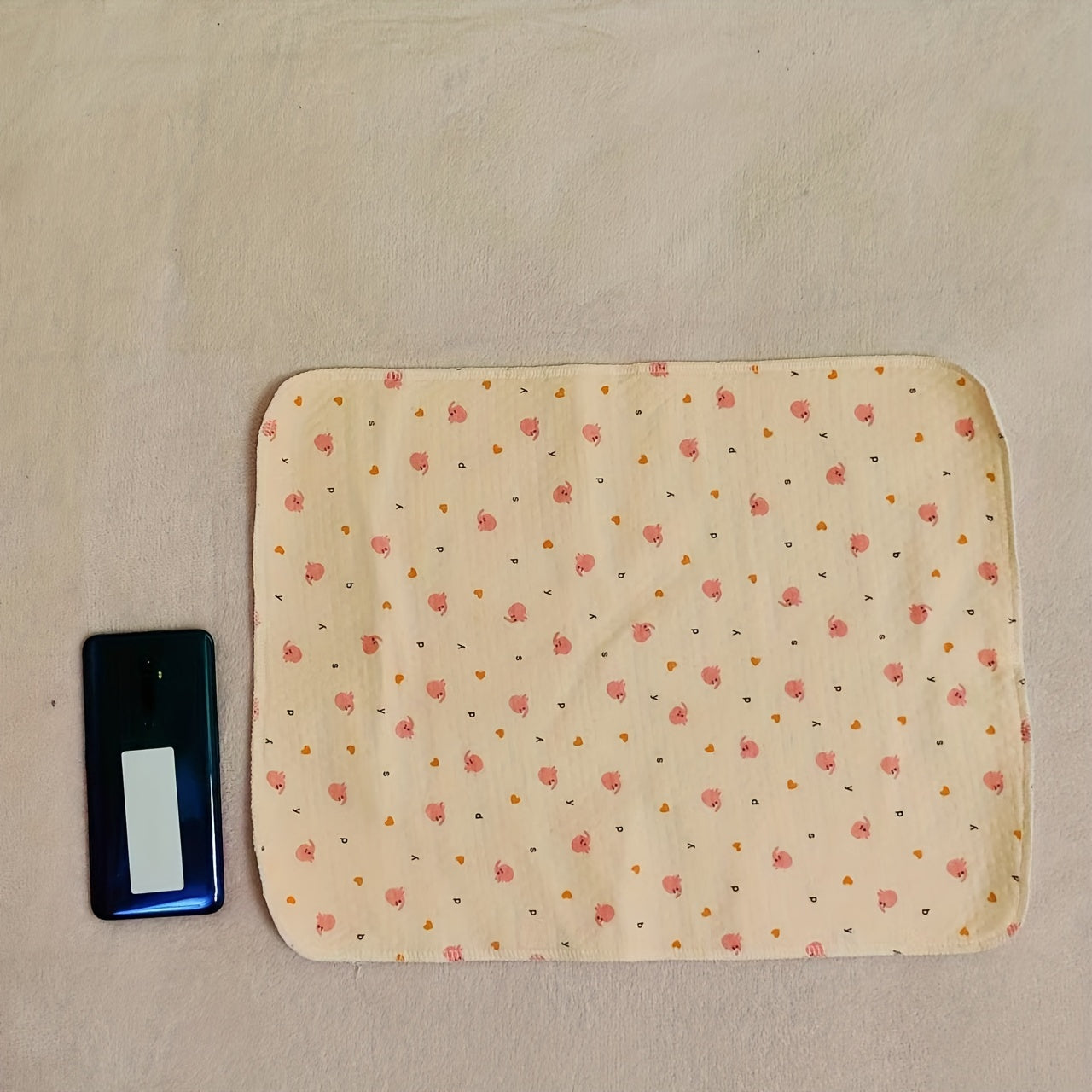 Almohadilla lavable e impermeable para cambio de pañales de algodón 35x45cm a prueba de fugas y transpirable para bebés