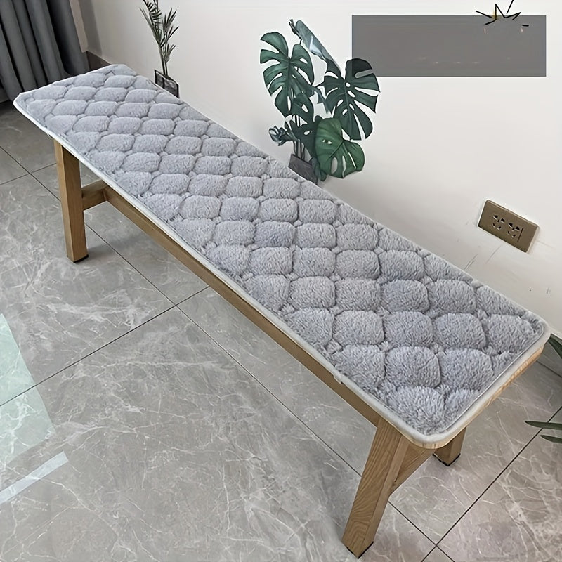 1 dona uzun va mustahkam to'rtburchakli skameyka o'rindiq yostiqchasi, soch o'zgartirish va stul uchun ishlatilishi mumkin.