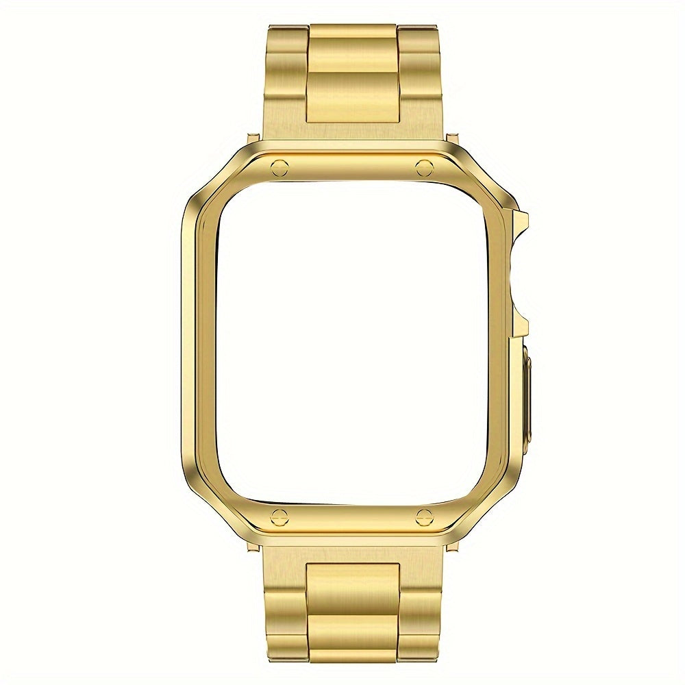 Smartwatch Accessories Combo TPU Case and Stainless Steel Band for Apple Watch Ultra Series 9 8 7 6 5 4