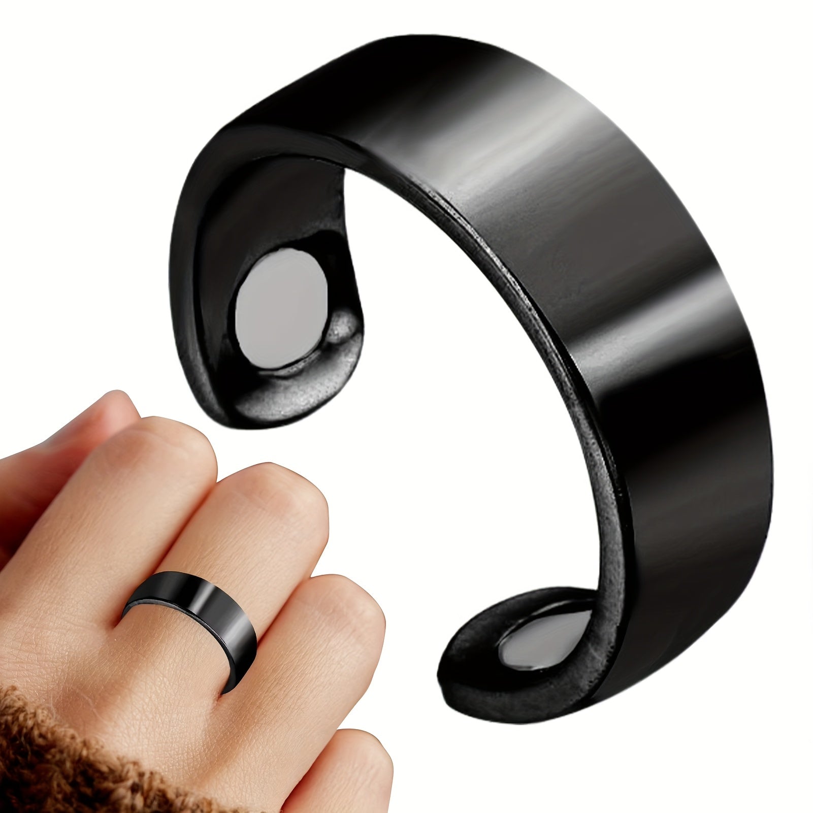 Magnetic Ring Open Without Electricity No Battery Magnetic Jewelry