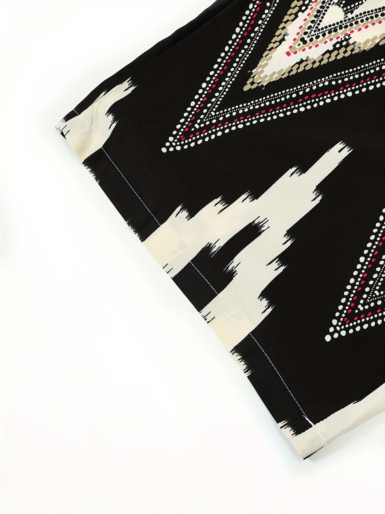 Брюки для женщин больших размеров повседневные средней длины с цветными блоками и геометрическим принтом