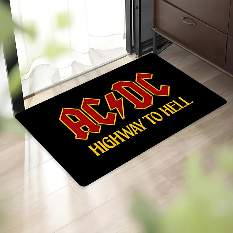 AC/DC Highway to Hell Xush Kelibsiz Qoplamasi Qattiq Bo'lmagan Polyester Ichki Tashqi Gilam