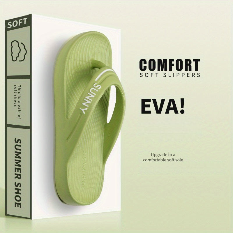 Unisex EVA Non-Slip Comfortable Sandals Minimalist Stripe Indoor Outdoor