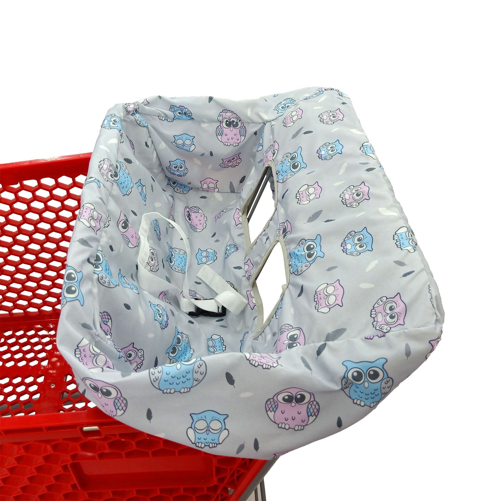 Baby Seat Cushion Waterproof Small Broken Flowers for Shopping Cart and High Chair
