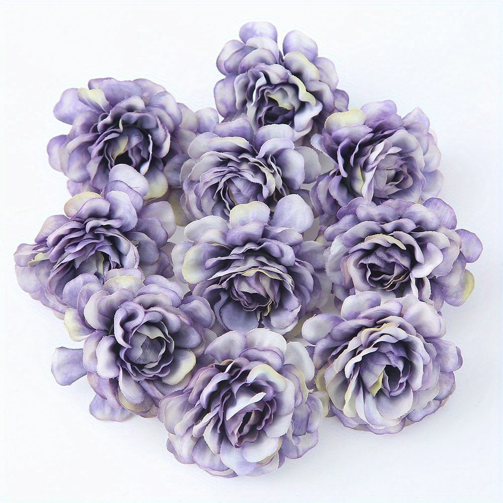 10/20pcs Multi-Layer Artificial Rose Head Flowers for Wreaths and Home Decor