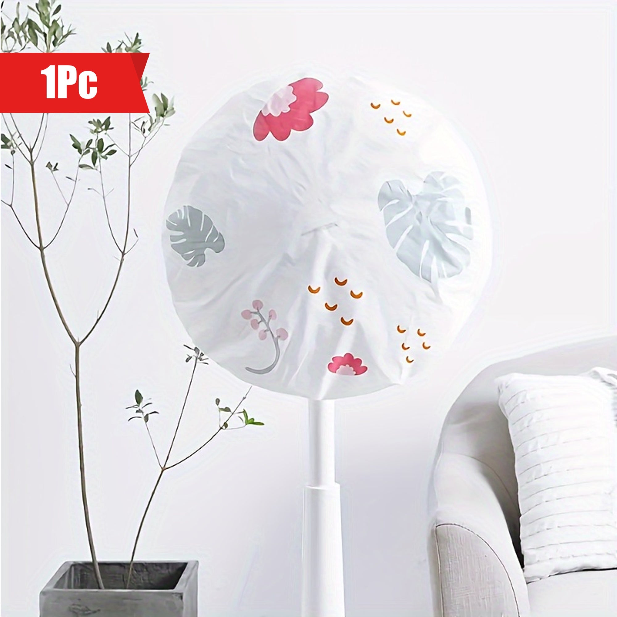 Cubierta protectora redonda impermeable para ventilador, protege el ventilador de polvo y suciedad