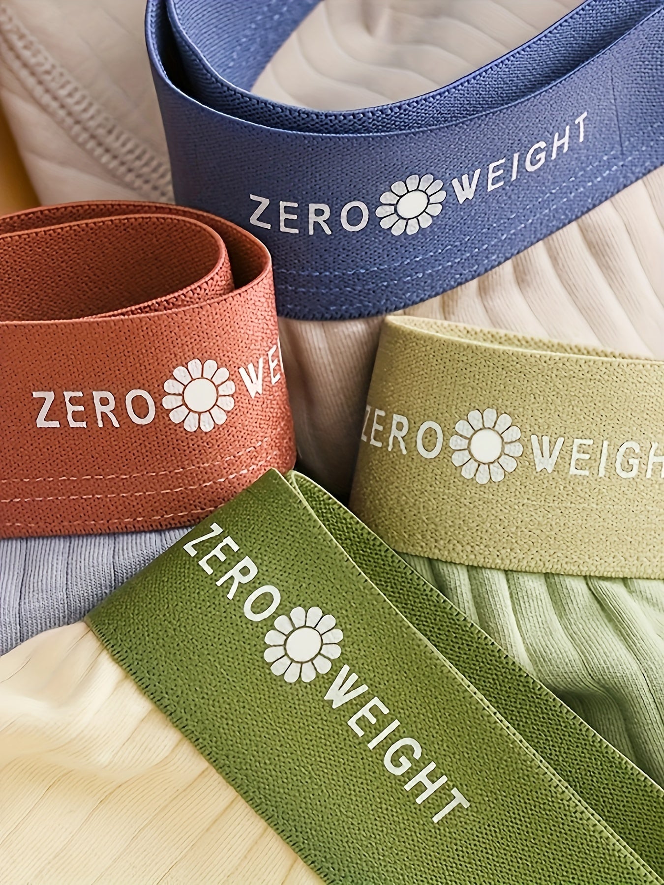 Men's Cotton Boxer Briefs Set of 4 Breathable Soft Stretch Solid Color Underwear