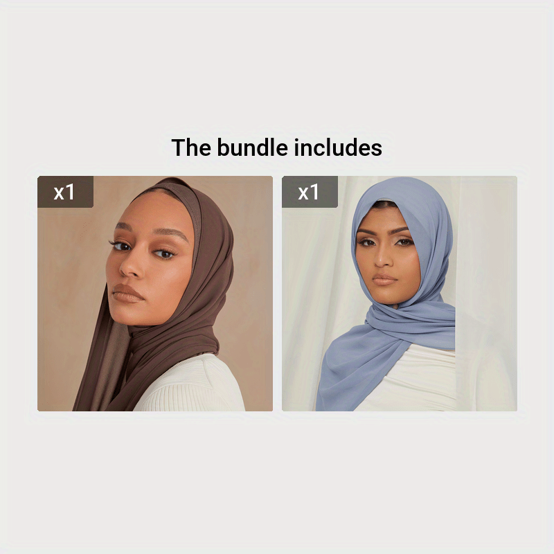 Women's Solid Color Chiffon Scarf - Lightweight and Breathable, Elegant and Simple Style, Windproof and Sun Protection Shawl