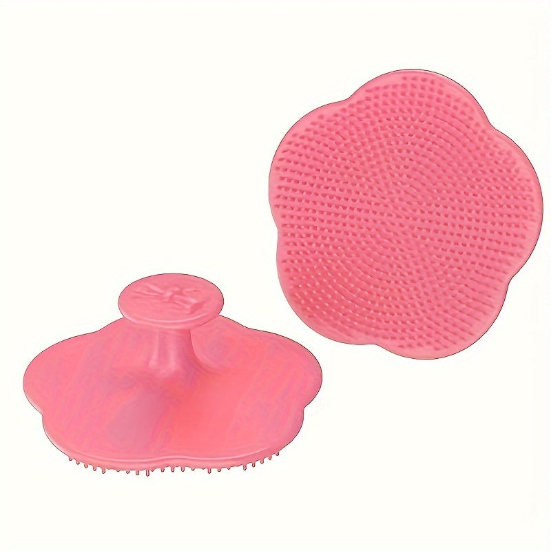 Детская щетка для шампуня из мягкого силикона - нежный массажер и эксфолиатор для кожи головы детей