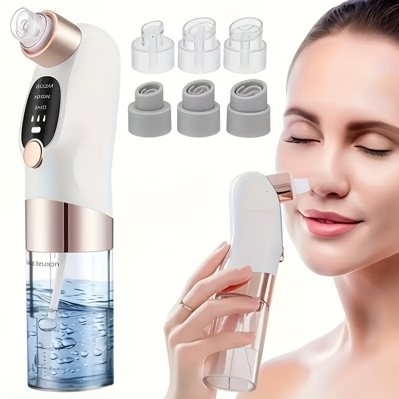 Removedor de puntos negros recargable por USB con circulación de agua y boquillas intercambiables