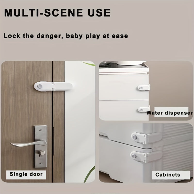 Child Safety Drawer Locks and Cupboard Locks for Baby Proofing, Right Angle and Fridge Protection