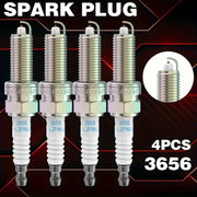 4PCS Iridium Platinum Spark Plugs High Performance Ceramic Insulator Durable