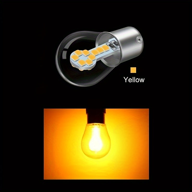 Bombilla de señal de giro y luz de freno para coche LED multicolor 12V de vidrio duradero