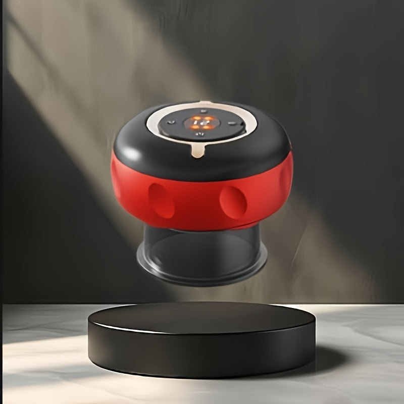 Li-ion batareyali USB orqali zaryadlanadigan elektr massajer, qora va qizil, qo'l bilan ishlatiladigan chuqur to'qima perkusiyasi uchun, sayohat va uyda foydalanish uchun portativ.