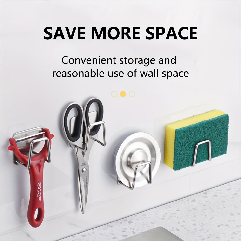 304 zanglamaydigan po'latdan yasalgan devorga o'rnatiladigan oshxona yuvinish cho'tkasi tutqichlari, joyni tejovchi tashkilotchi