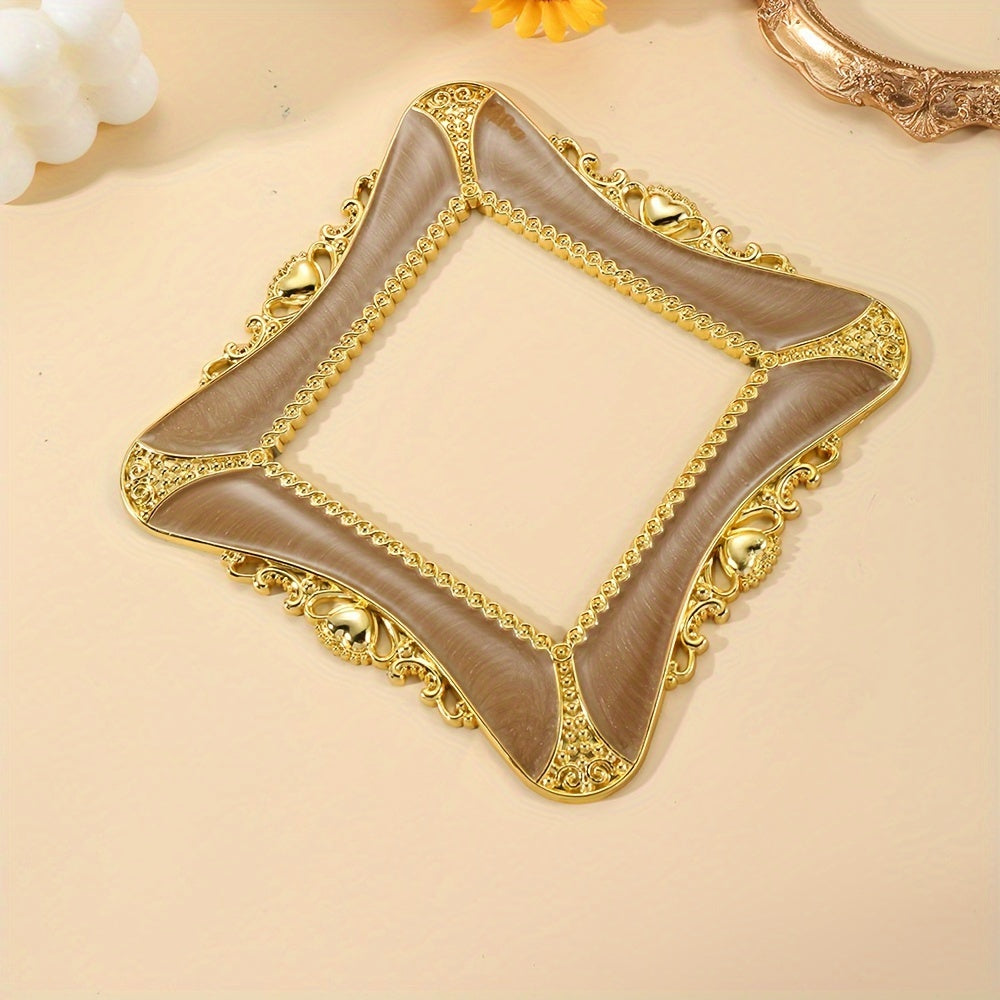 Heart-Shaped Light Sticker Wall Decor Peel and Stick Gold Frame for Room Halloween Christmas