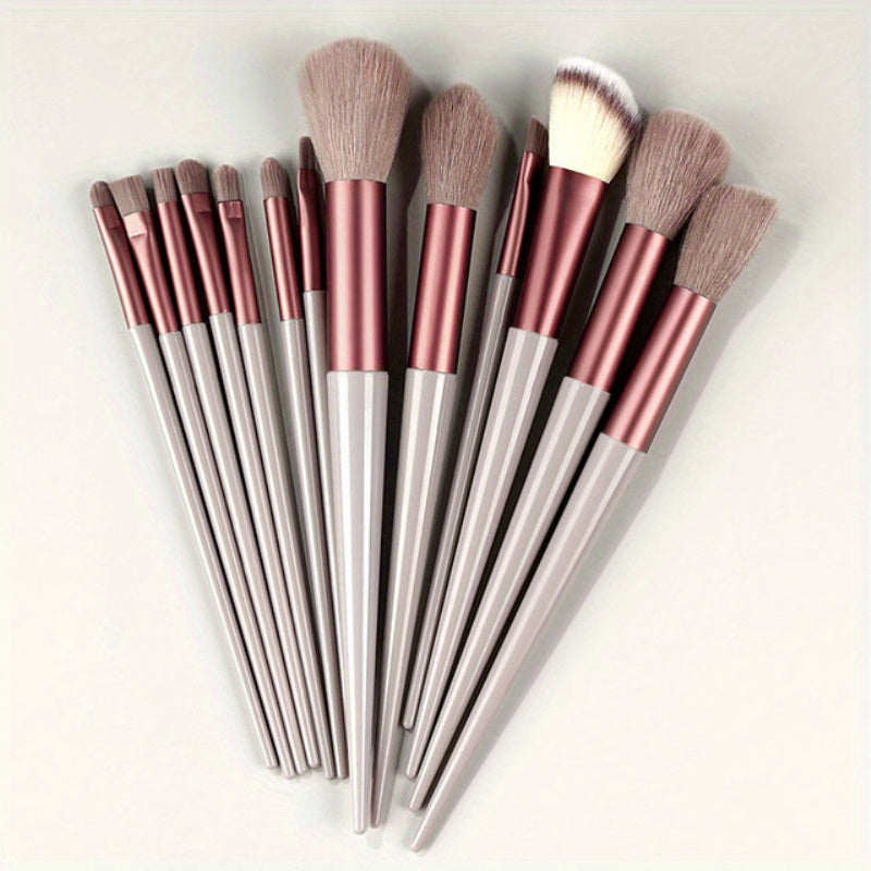 13pcs Makeup Brush Set Soft Fluffy Foundation Blush Eyeshadow Kabuki Beauty Tools