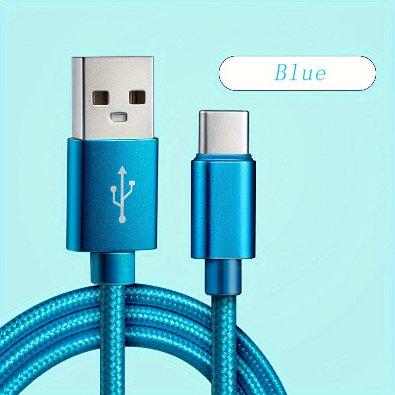 Nylon USB C Charging Cable Fast Charging Data Sync for Smartphones