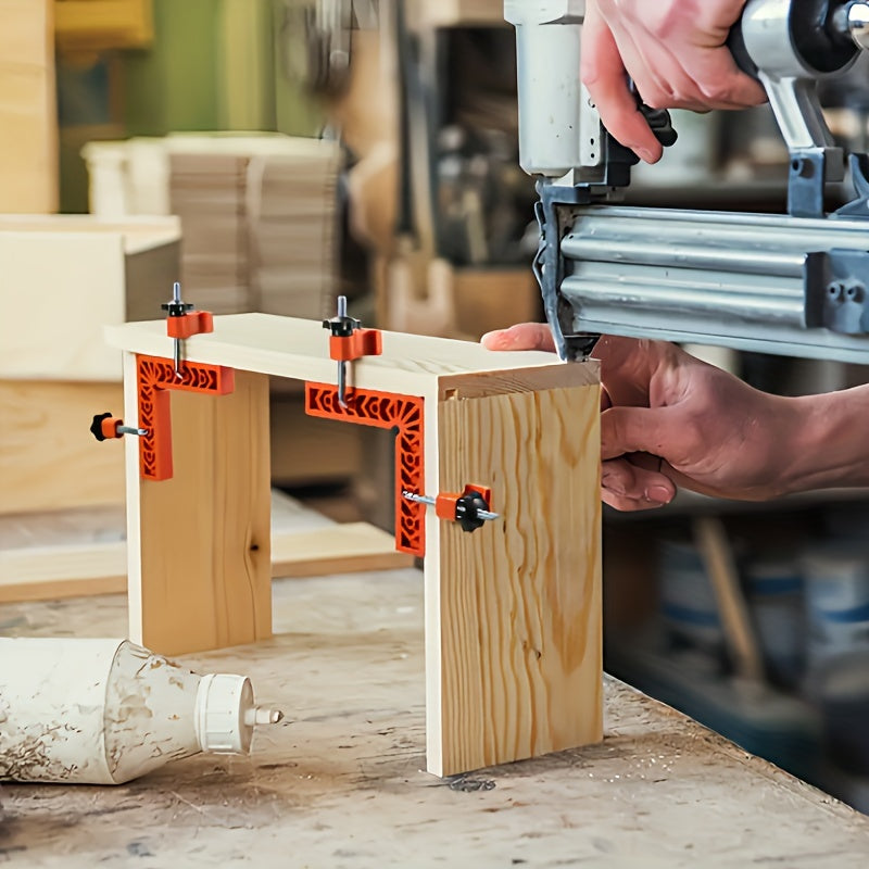 16-Piece Woodworking Right Angle Clamp Set for Framing and Box Assembly