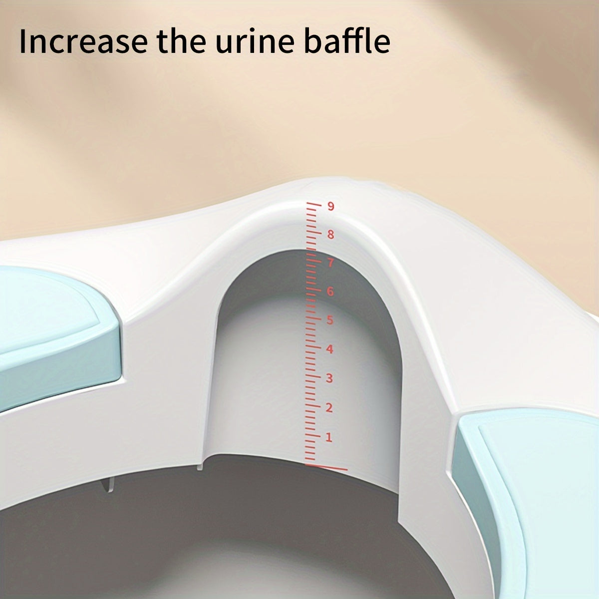 Potty Training Seat for Ages 3-6 with Handles Durable Plastic Easy to Clean Dual Color