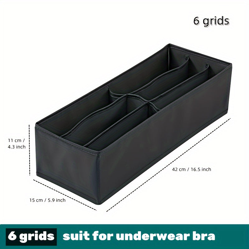 Foldable Multi-grid Drawer Organizer for Bras Socks Clothes Space-saving Storage