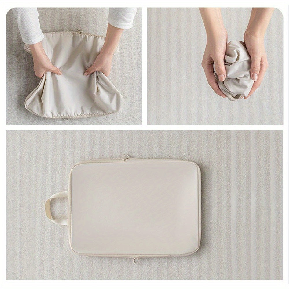 6-Piece Compression Packing Cubes Polyester Luggage Organizer Lightweight Durable