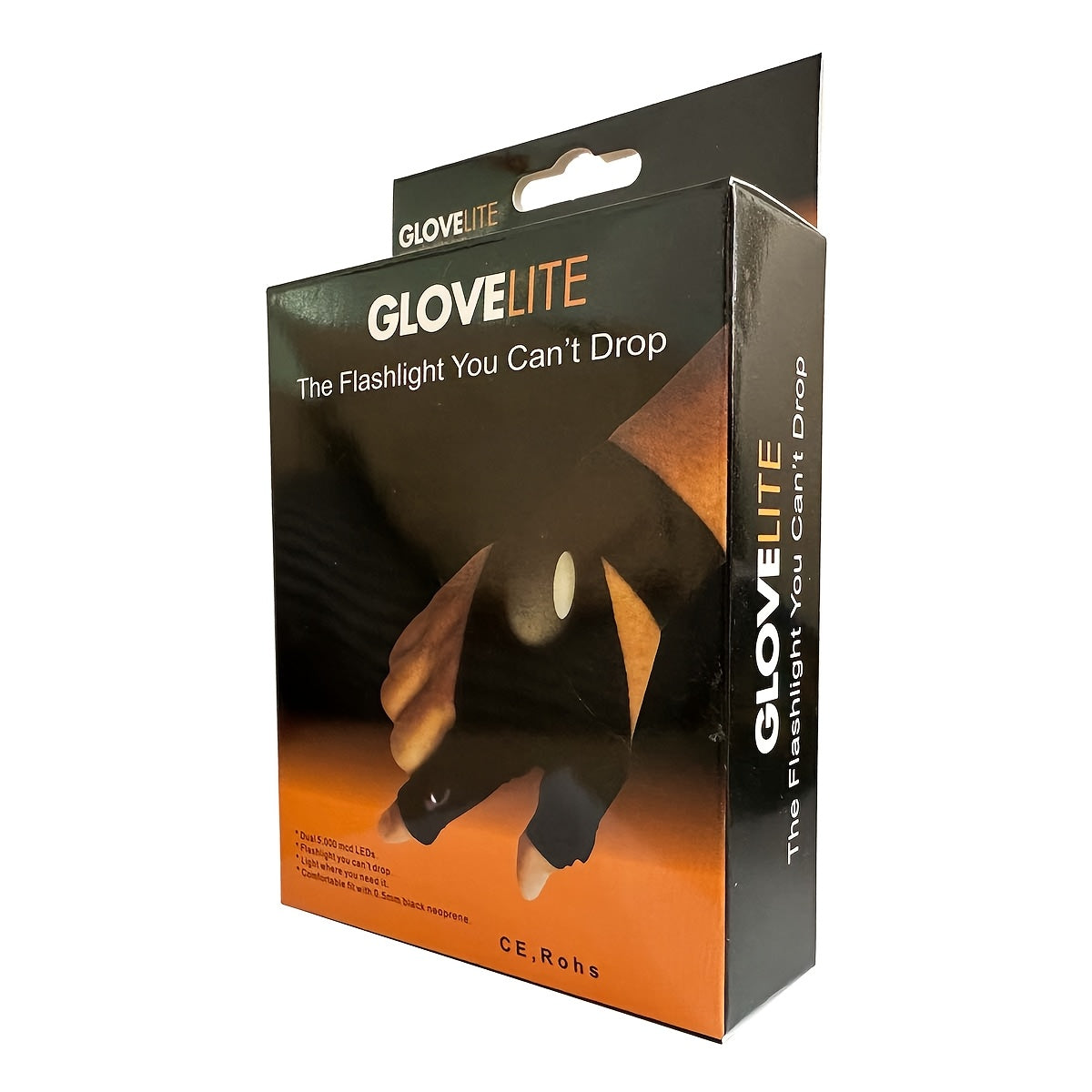 Unisex LED Flashlight Gloves 1/2 Pair, Hands-Free Work Lighting Gifts