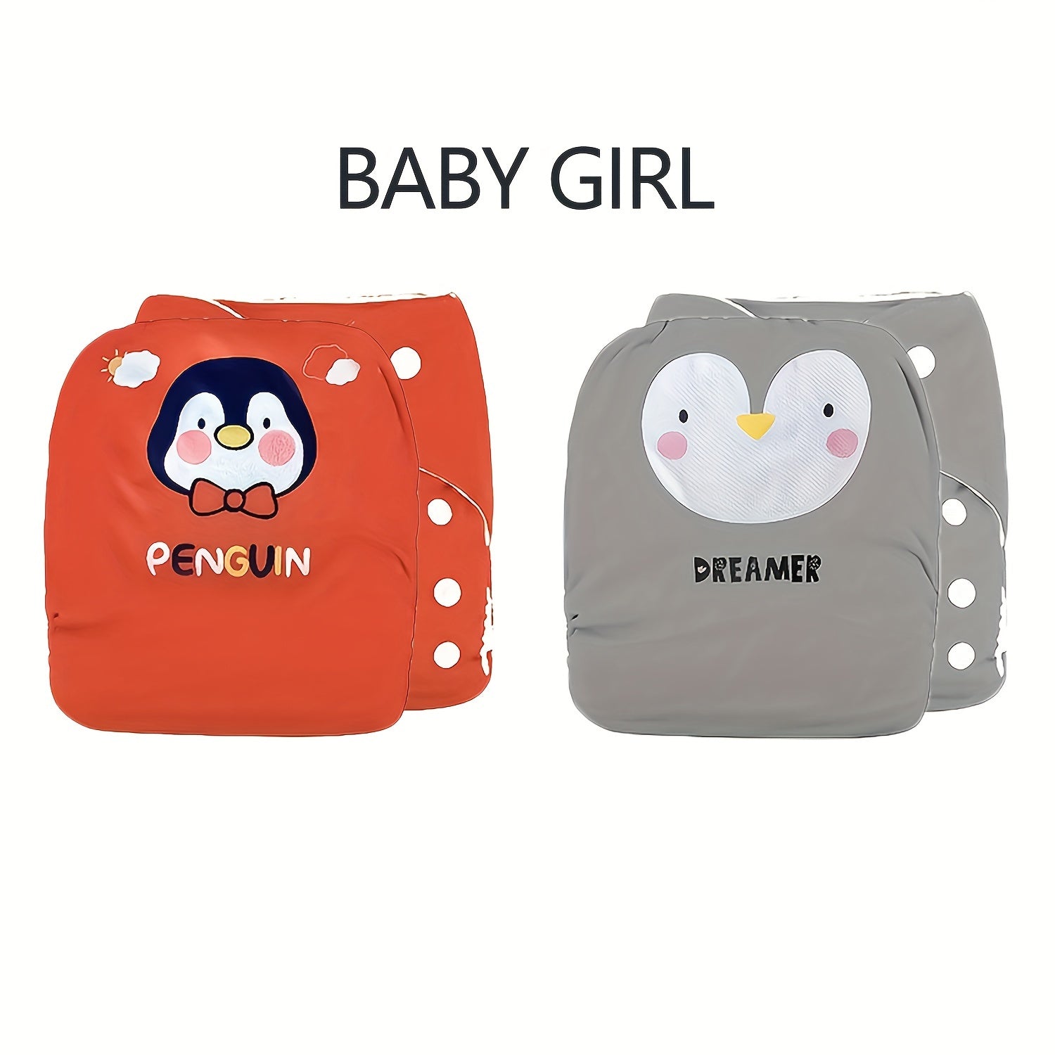 Kichkina o‘quv shartlari 0-3 yosh 2 ta qayta ishlatiladigan mato pamperslari, sozlanadigan bosqichlar bilan