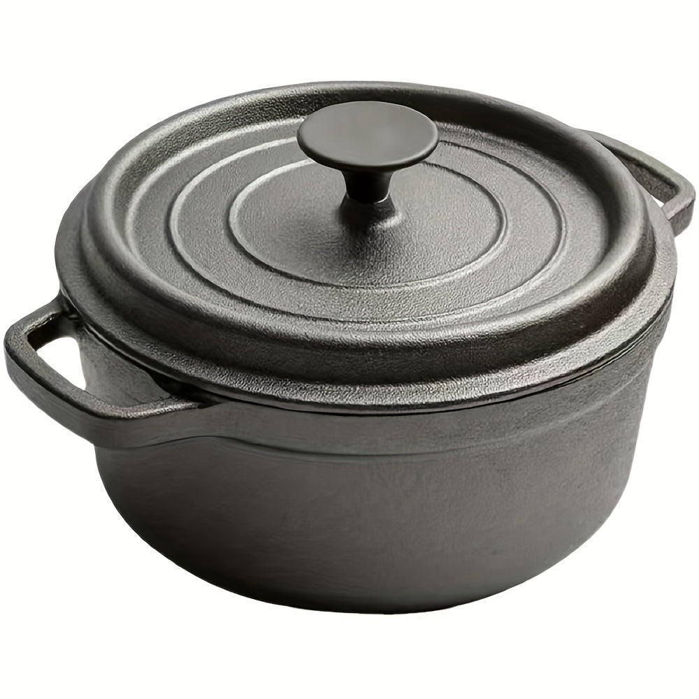 Heavy-Duty Cast Iron Dutch Oven 3.5L & 3L Non-Stick Oven Safe Skillet
